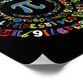 Pi Day Funny Spiral Mah Geek Cool Mathematik Lov Poster (Ecke)