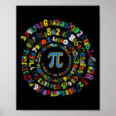Pi Day Funny Spiral Mah Geek Cool Mathematik Lov Poster (Vorne)