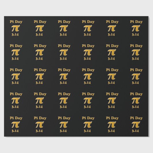 Pi Day Geschenkpapier (Flach)