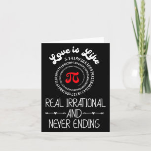 Pi Day Grafische lustige Liebe Zitat Humorisches V Karte