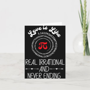 Pi Day Grafische lustige Liebe Zitat Humorisches V Karte