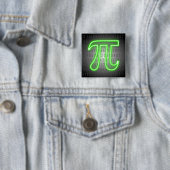 Pi Day Green Neon Button (Beispiel)