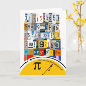 Pi Day Greetings for Husband, Crunching Numbers Karte (Gelbe Blume)