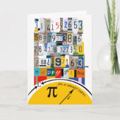 Pi Day Greetings for Tutor Crunching Numbers Karte (Vorderseite)
