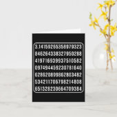 Pi Day griechischen Pi Digits Numbers Math Lovers Karte (Gelbe Blume)