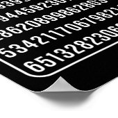 Pi Day griechischen Pi Digits Numbers Math Lovers Poster (Ecke)
