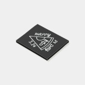 Pi Day Happy Pi Day Post-it Klebezettel (angewinkelt)