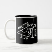 Pi Day Happy Pi Day Zweifarbige Tasse (Links)