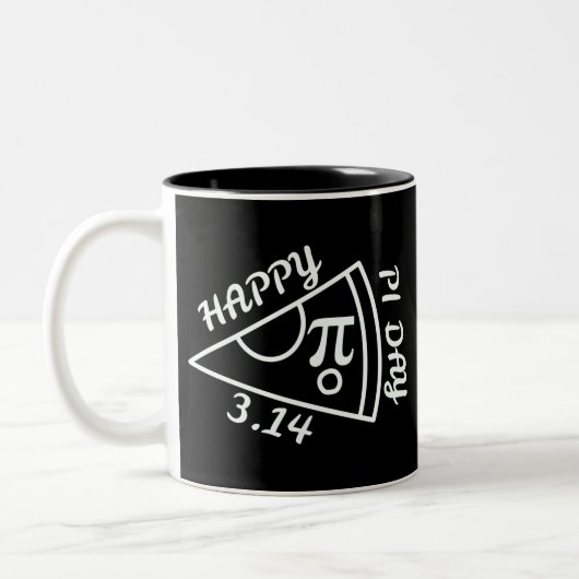 Pi Day Happy Pi Day Zweifarbige Tasse (Links)