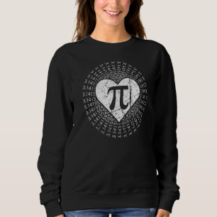 Pi Day Heart 3 14 März 14. Vintag Mathematiklehrer Sweatshirt