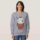 Pi-Day-Hühnerpuppe Sweatshirt (Vorne ganz)