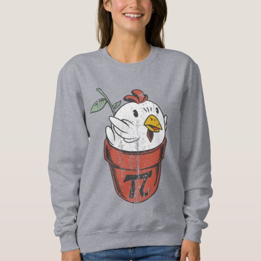 Pi-Day-Hühnerpuppe Sweatshirt (Vorderseite)