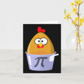 Pi Day Humore Chicken Pot Pie Math Lover Novelty Karte (Gelbe Blume)