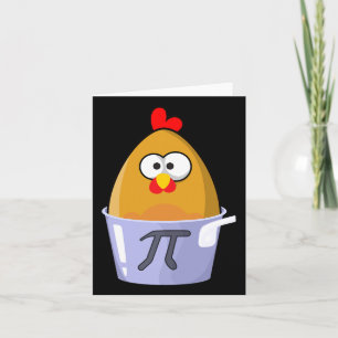 Pi Day Humore Chicken Pot Pie Math Lover Novelty Karte