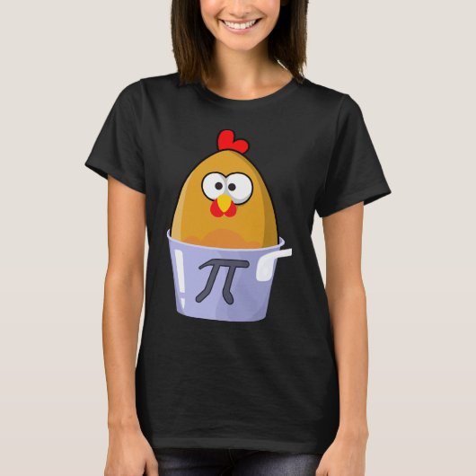 Pi Day Humore Chicken Pot Pie Math Lover Novelty T-Shirt (Vorderseite)