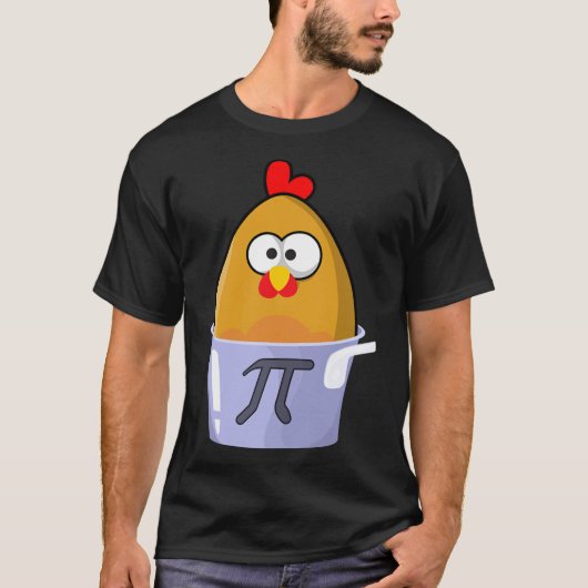 Pi Day Humore Chicken Pot Pie Math Lover Novelty T-Shirt (Vorderseite)