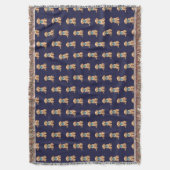 Pi Day Hund mit Pi Symbol | Happy Pi Day Decke (Vorderseite Vertikal)