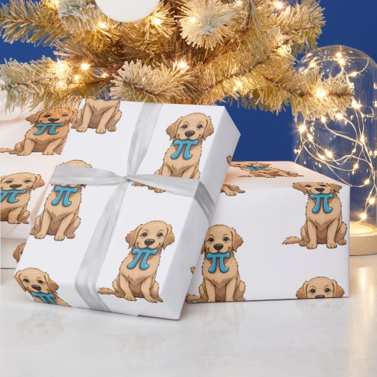 Pi Day Hund mit Pi Symbol | Happy Pi Day Geschenkpapier (Feiertage)
