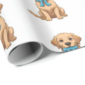 Pi Day Hund mit Pi Symbol | Happy Pi Day Geschenkpapier (Rolleneckpunkt)