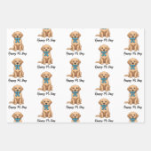 Pi Day Hund mit Pi Symbol | Happy Pi Day Geschenkpapier Set (Vorderseite 2)