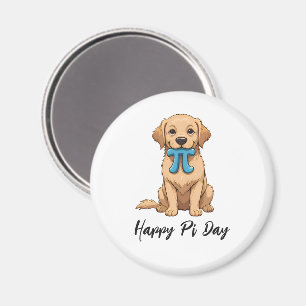 Pi Day Hund mit Pi Symbol   Happy Pi Day Magnet