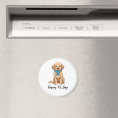 Pi Day Hund mit Pi Symbol | Happy Pi Day Magnet (In Situ (Geschirrspüler))