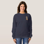 Pi Day Hund mit Pi Symbol | Happy Pi Day Math Sweatshirt (Vorne ganz)