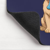 Pi Day Hund mit Pi Symbol | Happy Pi Day Mousepad (Ecke)
