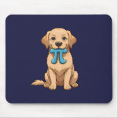 Pi Day Hund mit Pi Symbol | Happy Pi Day Mousepad (Vorne)