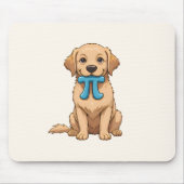 Pi Day Hund mit Pi Symbol | Happy Pi Day Mousepad (Vorne)