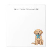 Pi Day Hund mit Pi Symbol | Happy Pi Day Notizblock (Vorderseite)