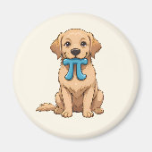 Pi Day Hund mit Pi Symbol | Niedlich Pi Math Magnet (Vorne)