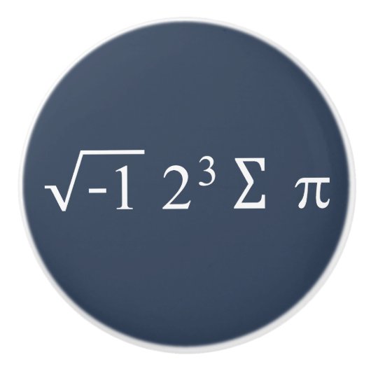 Pi Day - I Ate some Pie - i 8 sum pi mathematische Keramikknauf (Vorderseite)