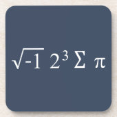 Pi Day - I Ate some Pie - i 8 sum pi mathematische Untersetzer (Vorderseite)