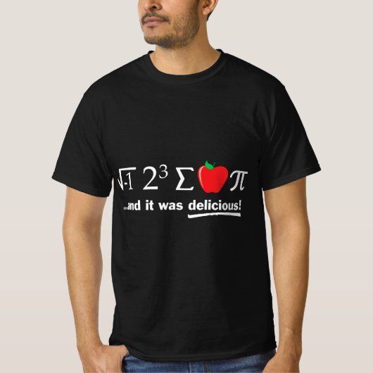 Pi Day I Eight Sum Apple Pi Funny Math Pun  T-Shirt (Vorderseite)
