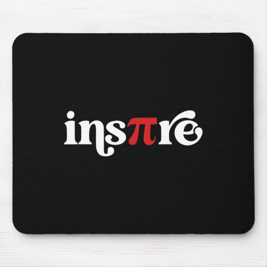 Pi Day Inspirier 3.14 Symbol Mathematik Lehrer Sci Mousepad (Vorne)