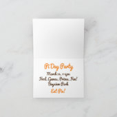 Pi Day, Iss Pie! Einladung (Innenseite)