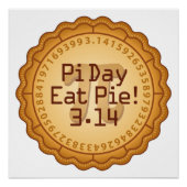 Pi Day, Iss Pie! März 14 Poster (Vorderseite)