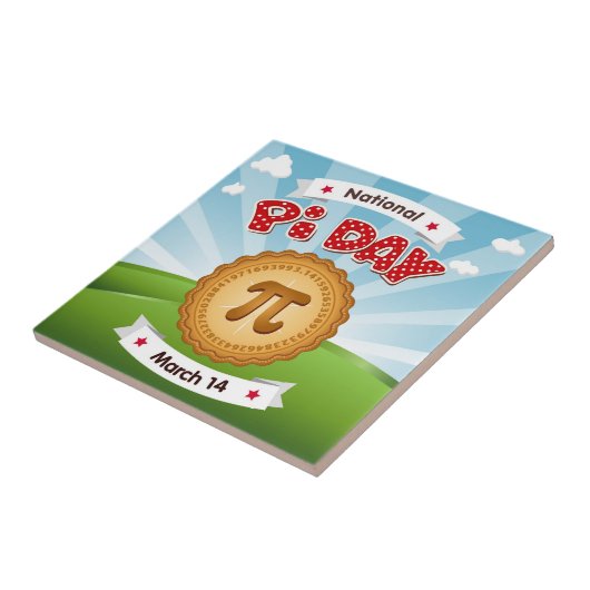 Pi Day Keramik Tile Fliese (Seite)