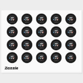 Pi Day Lunar Eclipse 2025 Kosmische Mathematik Runder Aufkleber (Blatt)