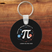 Pi Day Lunar Eclipse 2025 Kosmische Mathematik Schlüsselanhänger (Vorderseite)