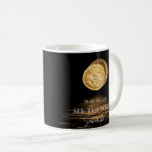 Pi Day Lunar Eclipse 3-14-25 Witziger einzigartige Kaffeetasse (VorderseiteRechts)