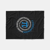 Pi Day Mah Nerd Geek 3.1415 Irrationale Nummer Pi Fleecedecke (Vorderseite (Horizontal))