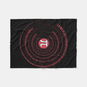 Pi Day Mah Nerd Geek 3.1415 Irrationale Nummer Pi Fleecedecke (Vorderseite (Horizontal))