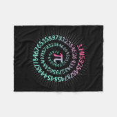 Pi Day Mah Nerd Geek 3.1415 Irrationale Nummer Pi Fleecedecke (Vorderseite (Horizontal))