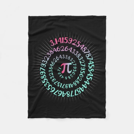 Pi Day Mah Nerd Geek 3.1415 Irrationale Nummer Pi Fleecedecke (Vorderseite)