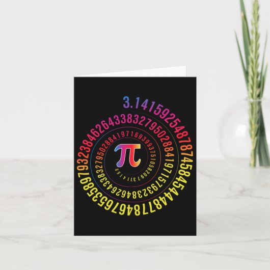 Pi Day Mah Nerd Geek 3.1415 Irrationale Nummer Pi Karte (Vorderseite)
