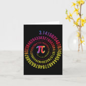 Pi Day Mah Nerd Geek 3.1415 Irrationale Nummer Pi Karte (Gelbe Blume)