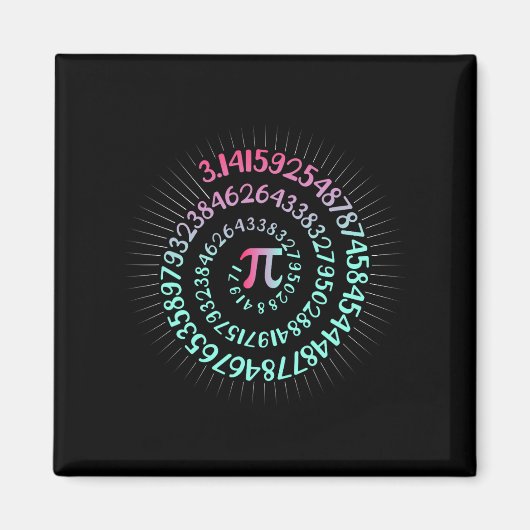 Pi Day Mah Nerd Geek 3.1415 Irrationale Nummer Pi Magnet (Vorne)