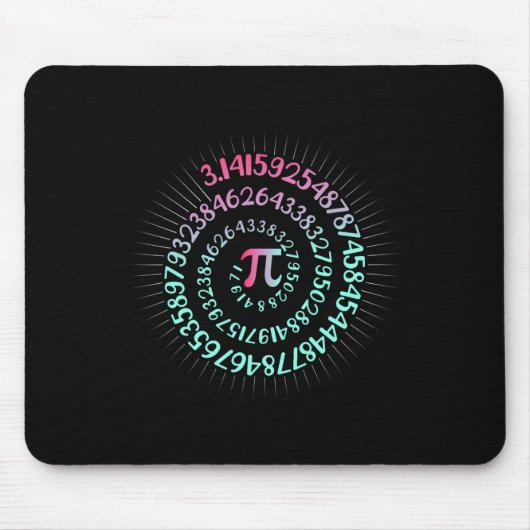 Pi Day Mah Nerd Geek 3.1415 Irrationale Nummer Pi Mousepad (Vorne)